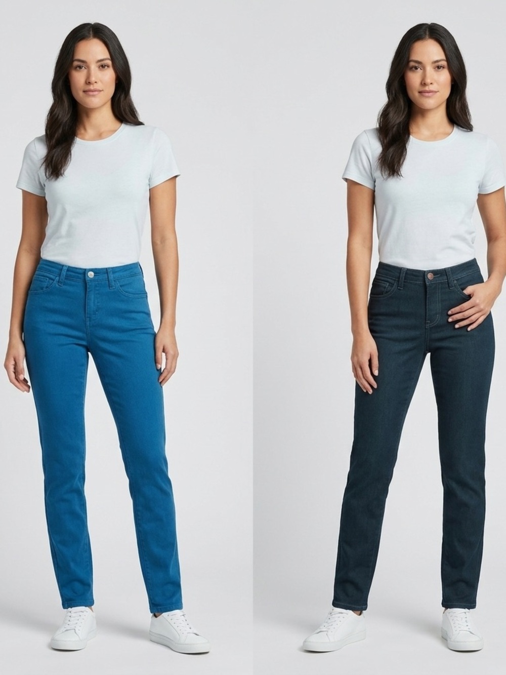 BleuLab Detour Reversible Skinny Jeans Teal Blue Denim Leggings Size 31